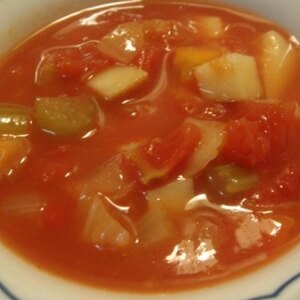 野菜いっぱい★トマトベースの贅沢スープ